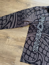 Load image into Gallery viewer, DARK GRAY TRIBAL DRI-FIT LONG SLEEVE
