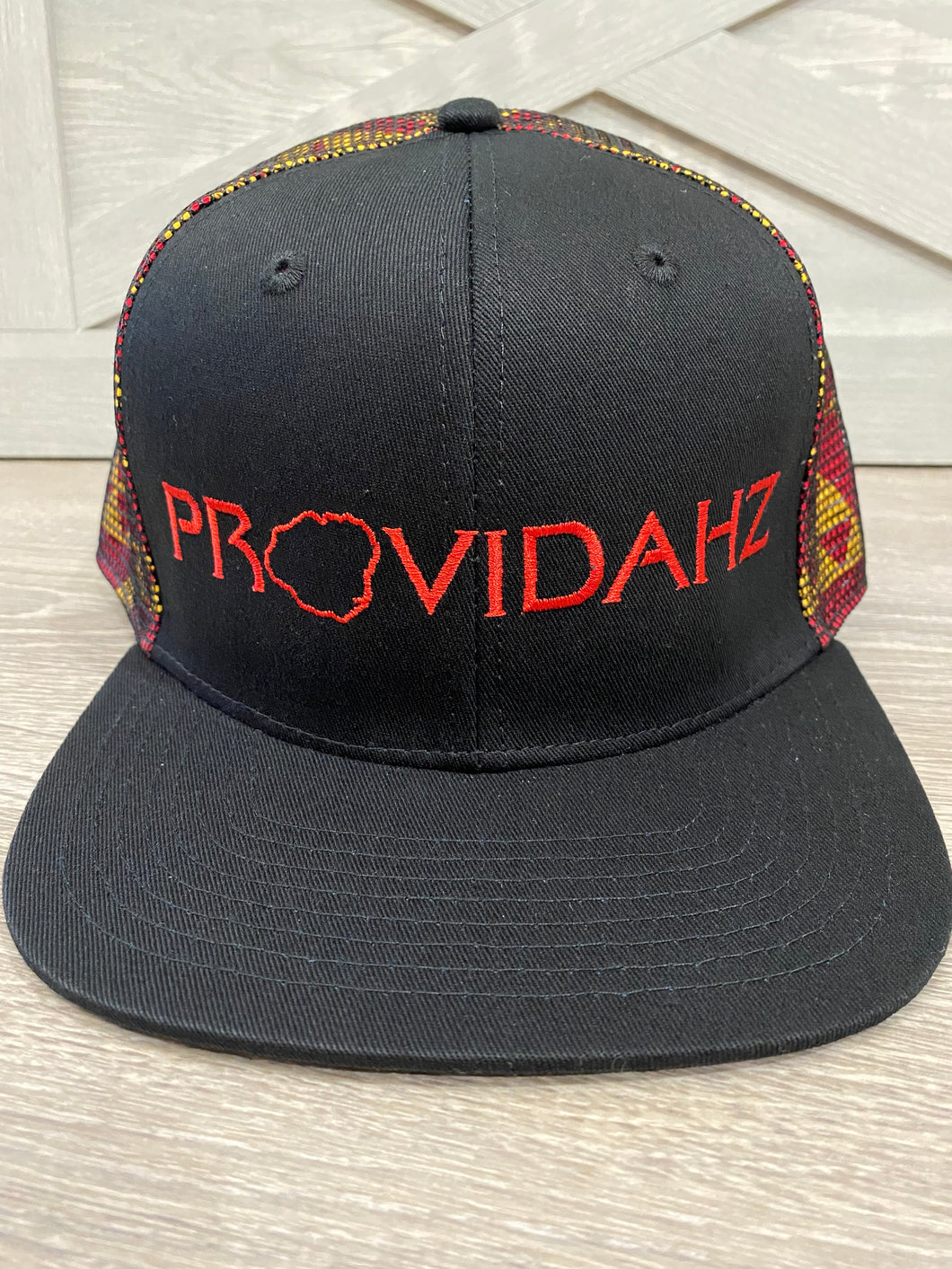 RED/YELLOW TRI FORCE W/MESH SNAPBACK