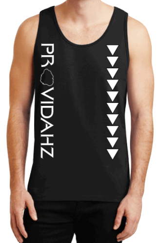 BLACK TANK SINGLE TRIANGLES *SMALL & MEDIUM LEFT*