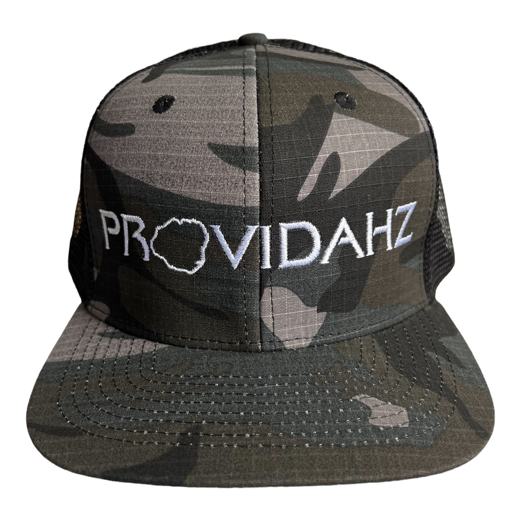 GREY CAMO W/MESH SNAPBACK