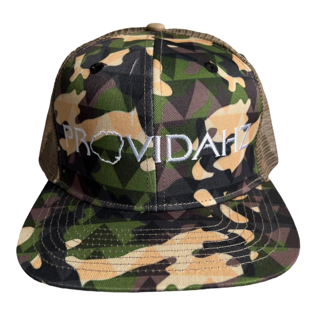 TAN CAMO W/MESH SNAPBACK